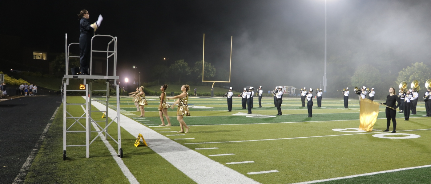 Marching Band on football field